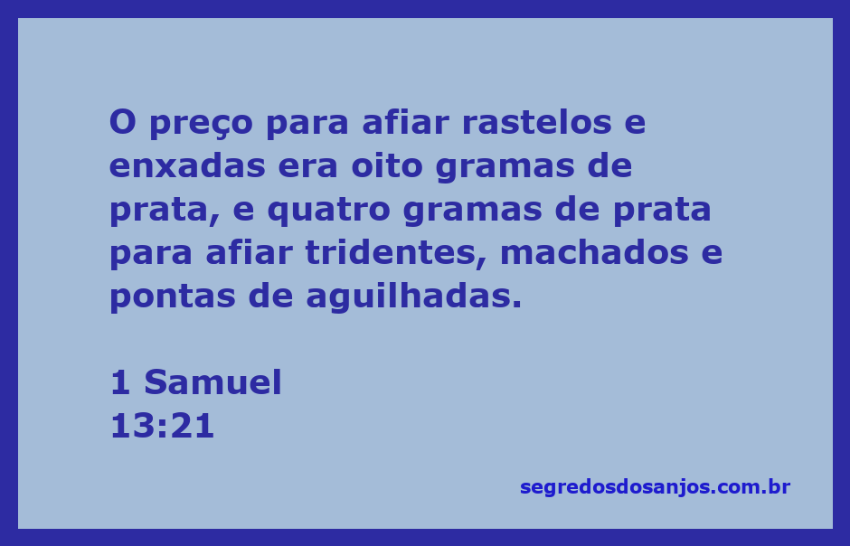 Imagem ilustrativa de ferramentas agrícolas antigas com detalhes em prata, representando o custo de afiar utensílios segundo 1 Samuel 13:21.