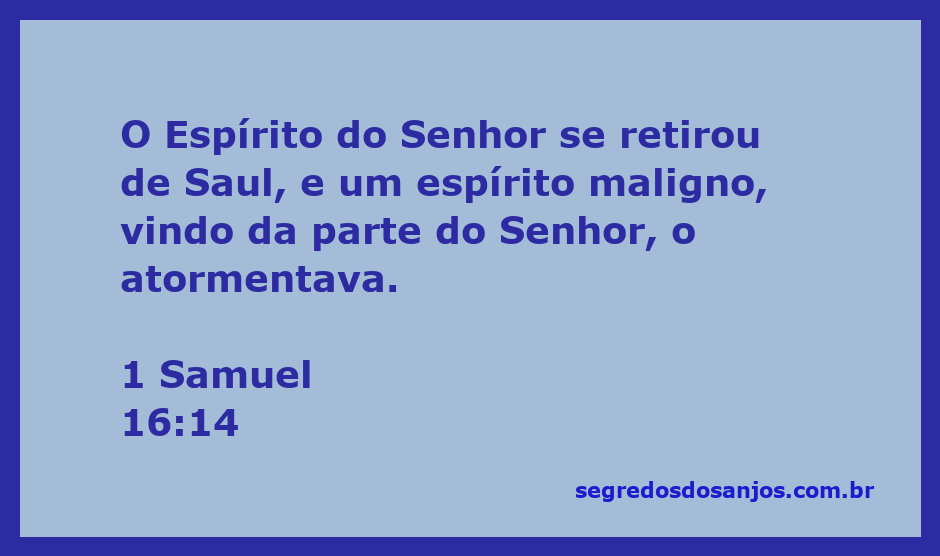 Ilustração de Saul atormentado por um espírito maligno, simbolizando a retirada do Espírito do Senhor.