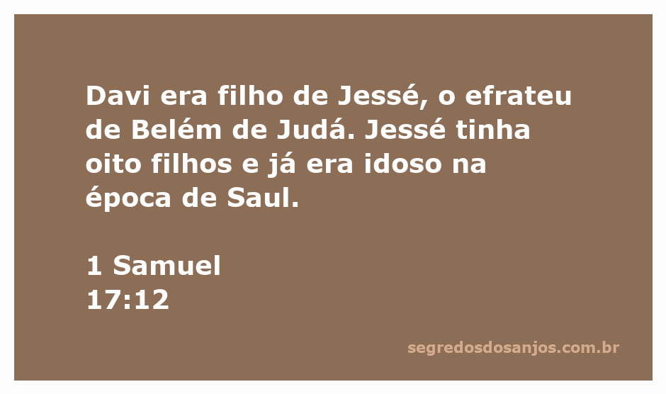 Imagem representativa de Davi, filho de Jessé, em Belém de Judá