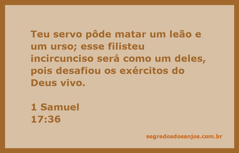 Davi se preparando para enfrentar Golias, simbolizando coragem e fé em Deus.