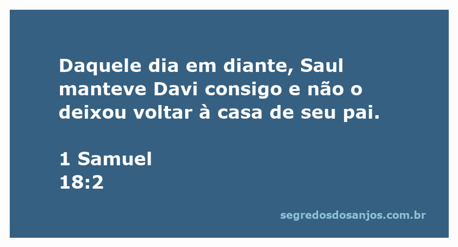 A imagem representa a amizade e lealdade entre Saul e Davi, simbolizando a relação de mentor e amigo.