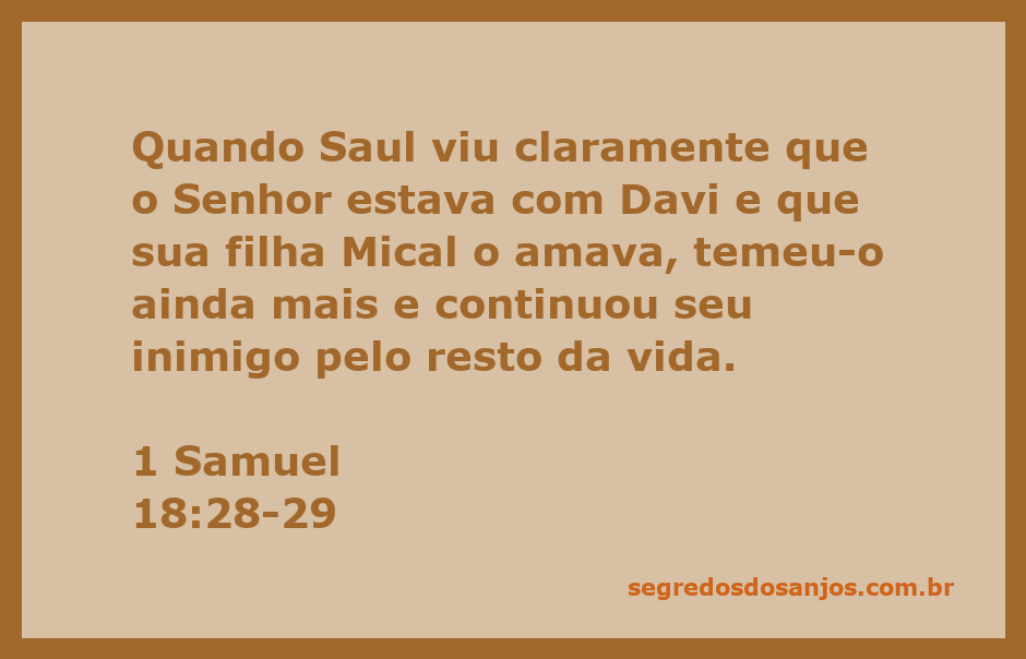 Representação de Saul temendo Davi, com Mical ao fundo, simbolizando a relação complexa entre eles.