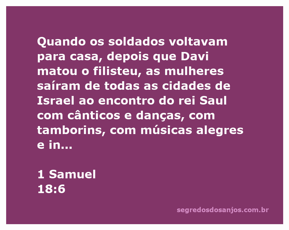 Mulheres dançando e cantando em celebração ao retorno de Davi após derrotar o filisteu, com instrumentos musicais.