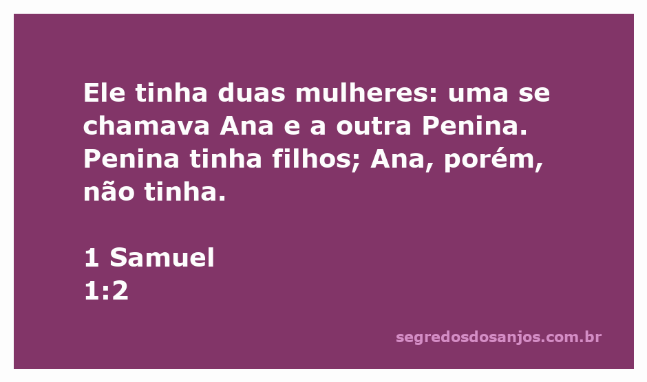 Ilustração de Ana e Penina, as duas esposas de Elcana, destacando a diferença entre elas em relação à maternidade.