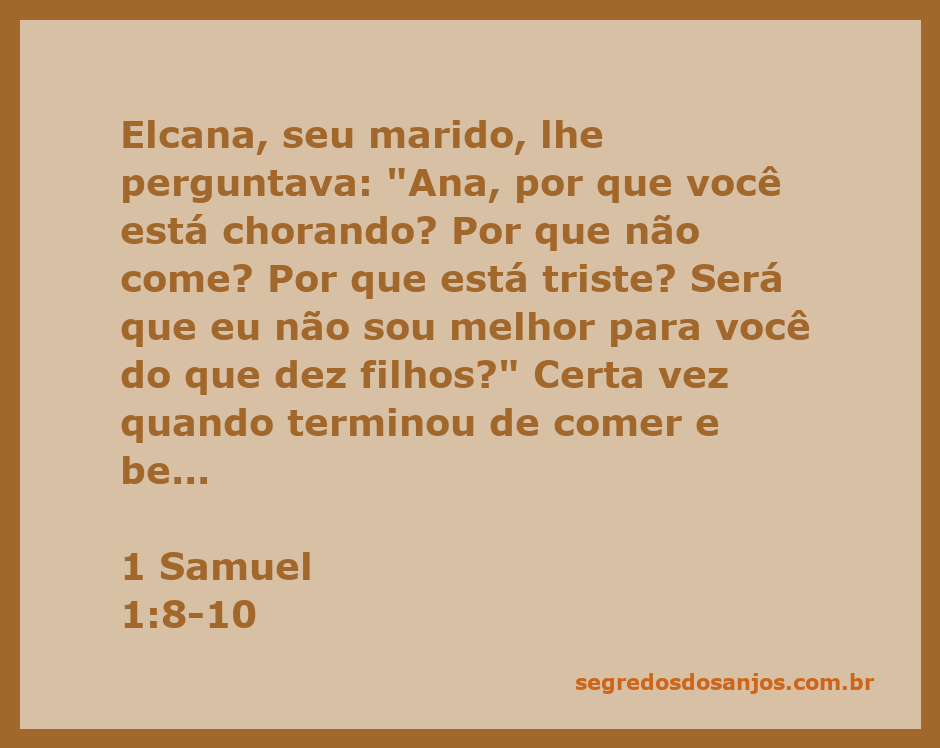 Perguntas e respostas sobre o primeiro livro de Samuel: Elcana e