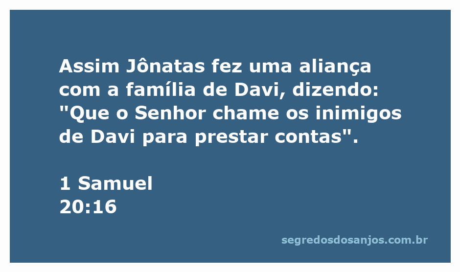 Ilustração da aliança entre Jônatas e a família de Davi, simbolizando lealdade e amizade.