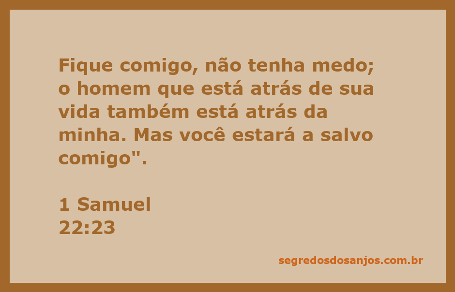 Imagem de proteção e segurança, simbolizando a mensagem de 1 Samuel 22:23 sobre a importância de estar junto de quem nos protege.