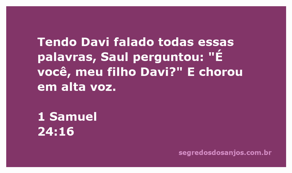 Davi e Saul em um momento emocional, representando a reconciliação e a dor de um relacionamento quebrado.