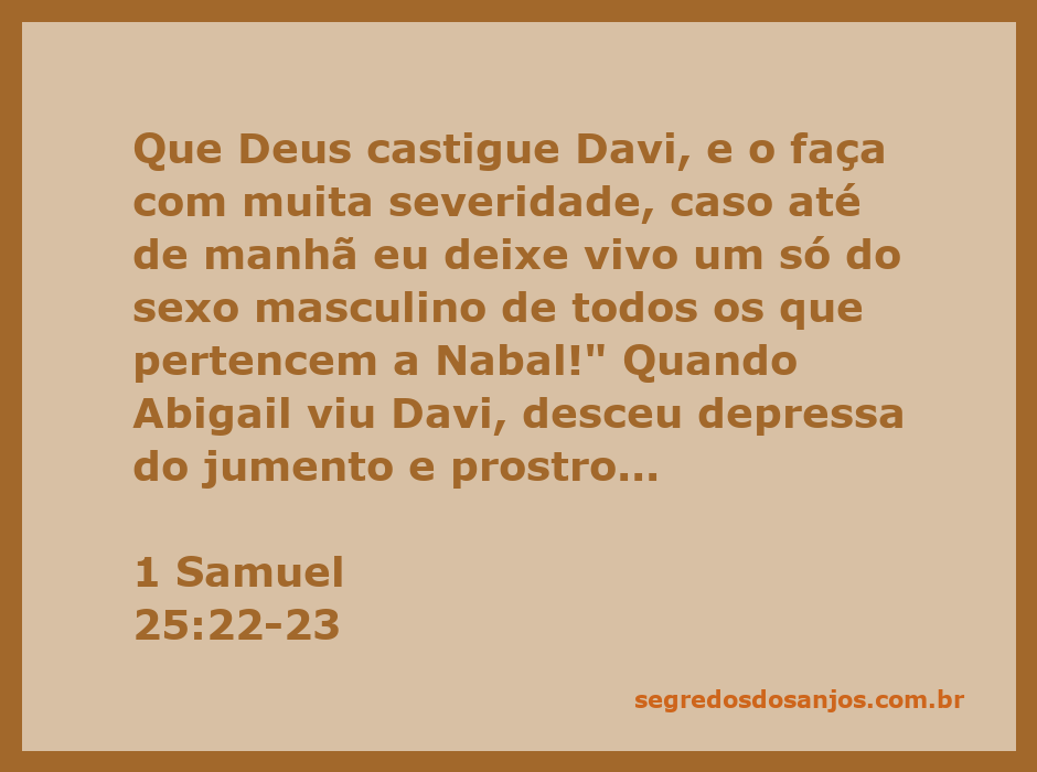Abigail prostrando-se diante de Davi, em um momento de súplica e humildade, ilustrando a importância da intercessão na Bíblia.