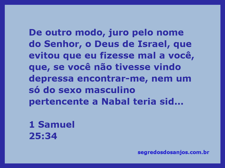 Ilustração de Davi falando sobre a misericórdia de Deus e a intervenção divina na história de Nabal.