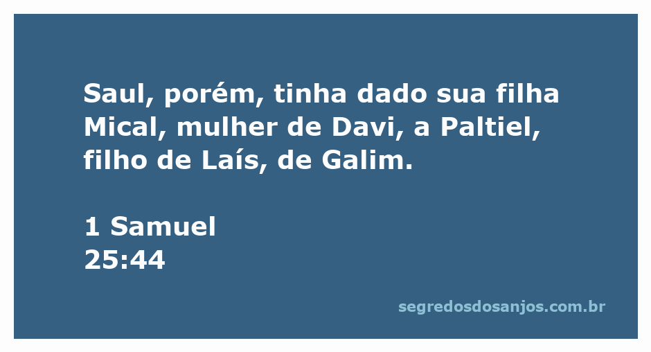 Representação artística da entrega de Mical, filha de Saul, a Paltiel, destacando a relação entre Davi e Saul.