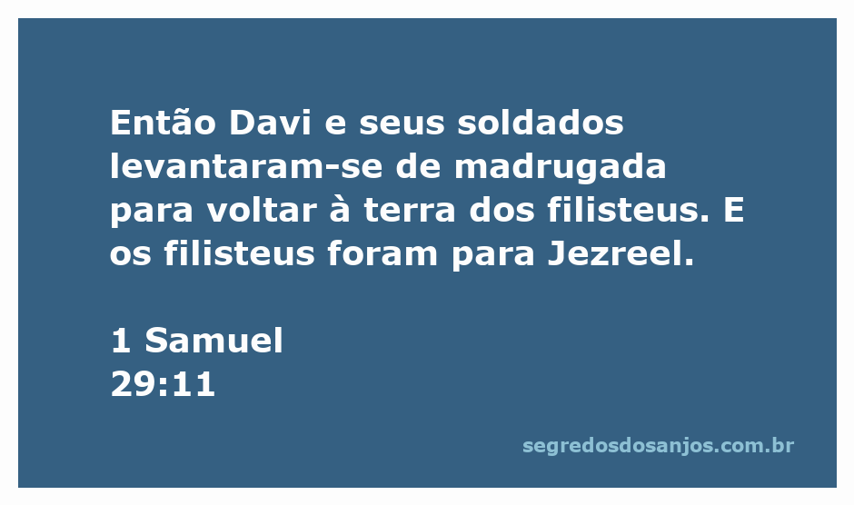Davi e seus soldados partindo para a terra dos filisteus ao amanhecer, simbolizando a determinação e a coragem.