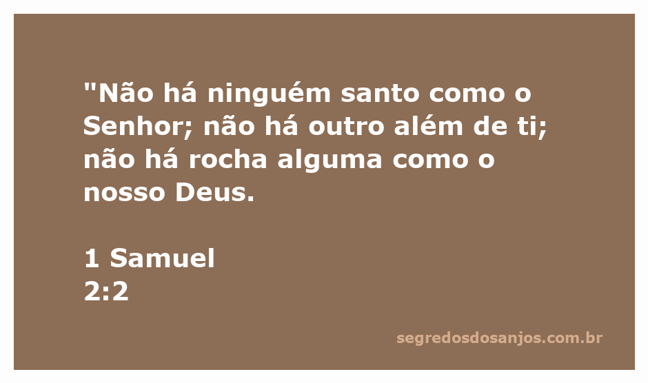 Uma representação artística de 1 Samuel 2:2, destacando a santidade e singularidade de Deus como a rocha eterna.