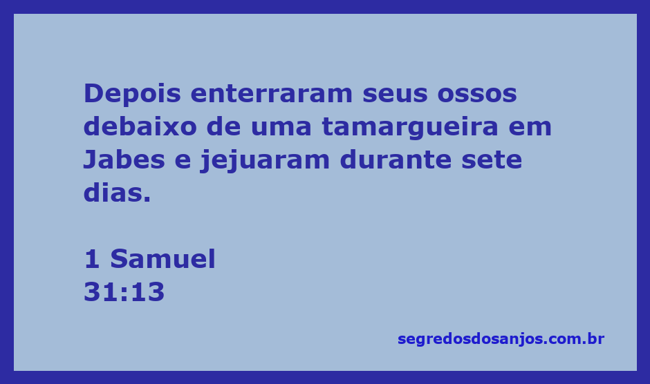 Enterro dos ossos de Saul sob uma tamargueira em Jabes, com pessoas em luto.