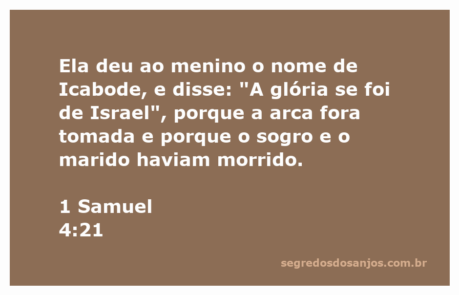 Imagem representativa do versículo 1 Samuel 4:21, mostrando a tristeza de uma mãe ao nomear seu filho Icabode.