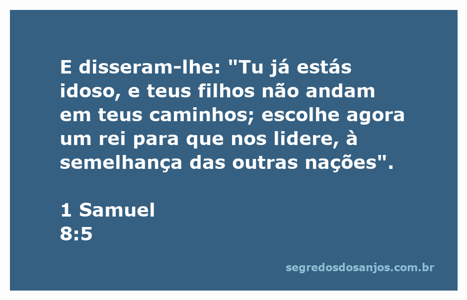 Imagem de uma multidão pedindo um rei, em referência a 1 Samuel 8:5
