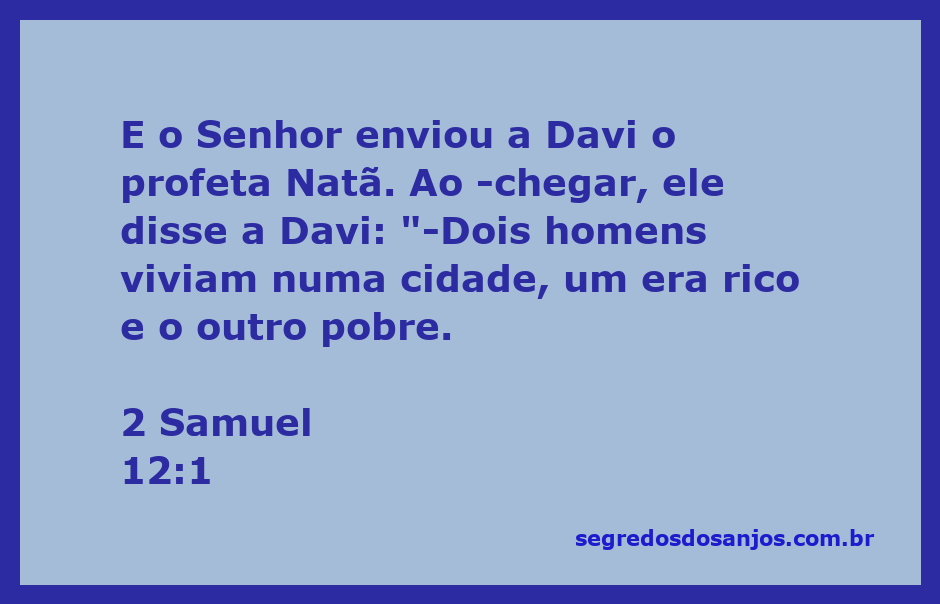 O profeta Natã confrontando o rei Davi sobre sua conduta, representando a mensagem de Deus.