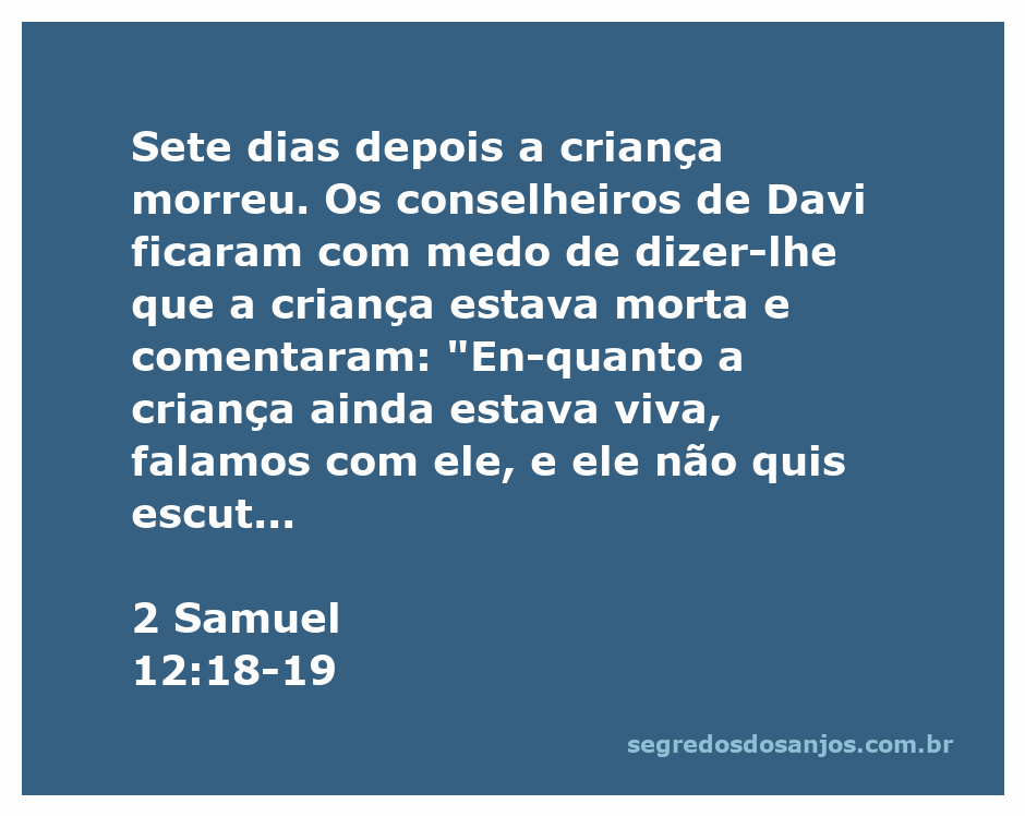 2 Samuel 18:12 - Bíblia