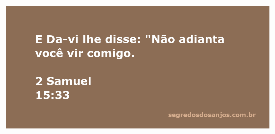 Davi conversando com um seguidor, expressando que não adianta acompanhá-lo.