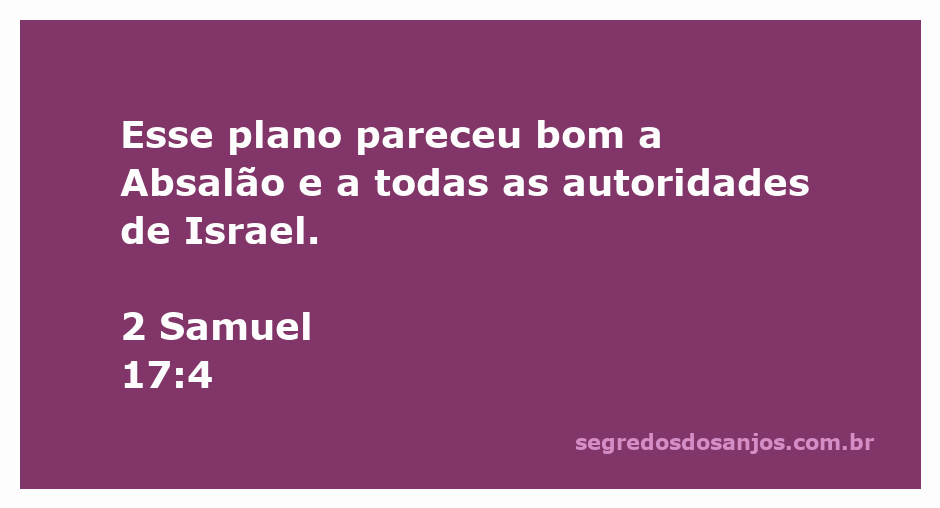 Absalão e autoridades de Israel discutindo um plano estratégico em 2 Samuel 17:4.