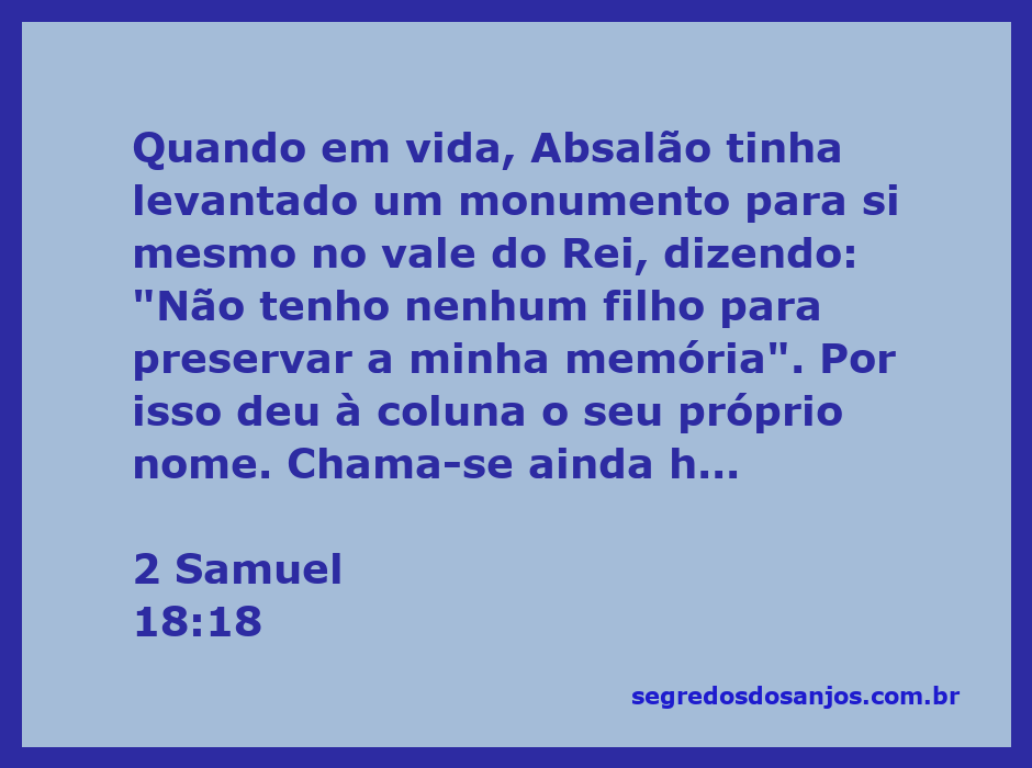 Monumento de Absalão, uma coluna erguida em homenagem ao filho do rei Davi, situada no vale do Rei.