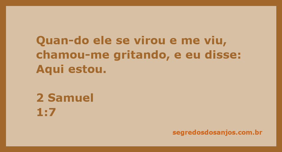 A visão de Davi se voltando para um mensageiro que o chama, simbolizando a comunicação e a resposta ao chamado.