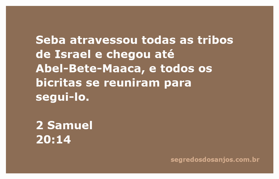 Imagem representativa de Seba liderando os bicritas em direção a Abel-Bete-Maaca, conforme descrito em 2 Samuel 20:14.