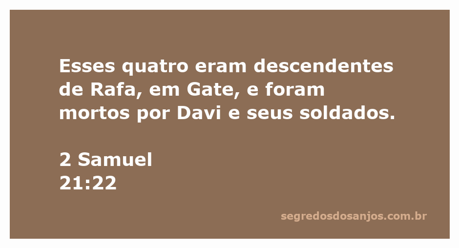 Davi e seus soldados enfrentando os descendentes de Rafa em Gate, conforme relatado em 2 Samuel 21:22.
