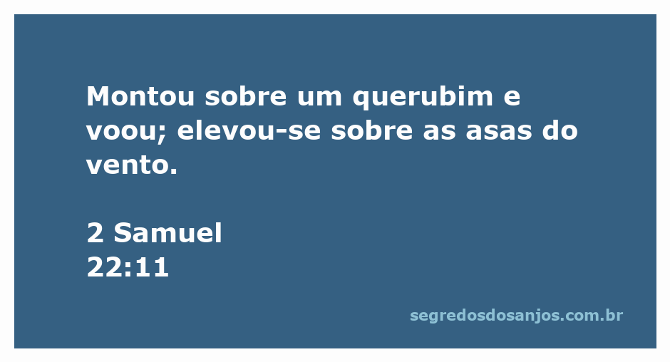 Imagem de Deus montando um querubim, simbolizando seu poder e majestade, voando sobre as asas do vento.