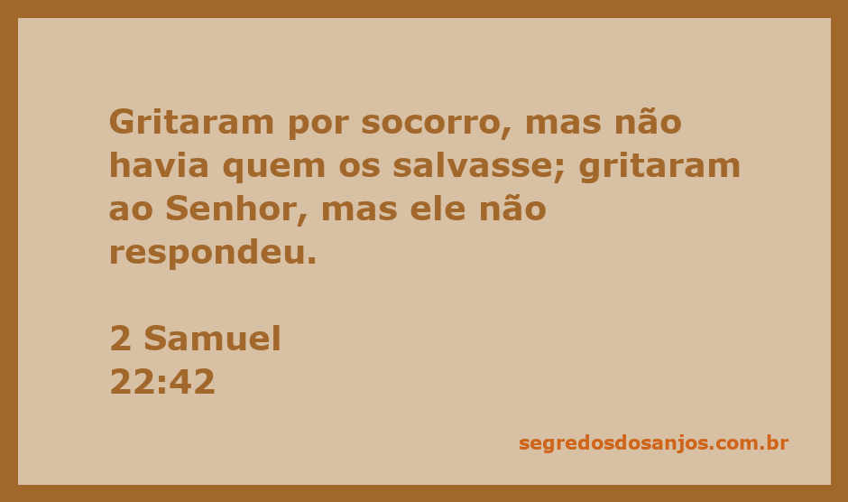 Imagem que representa a angústia e a busca por ajuda em momentos de desespero, inspirada em 2 Samuel 22:42.