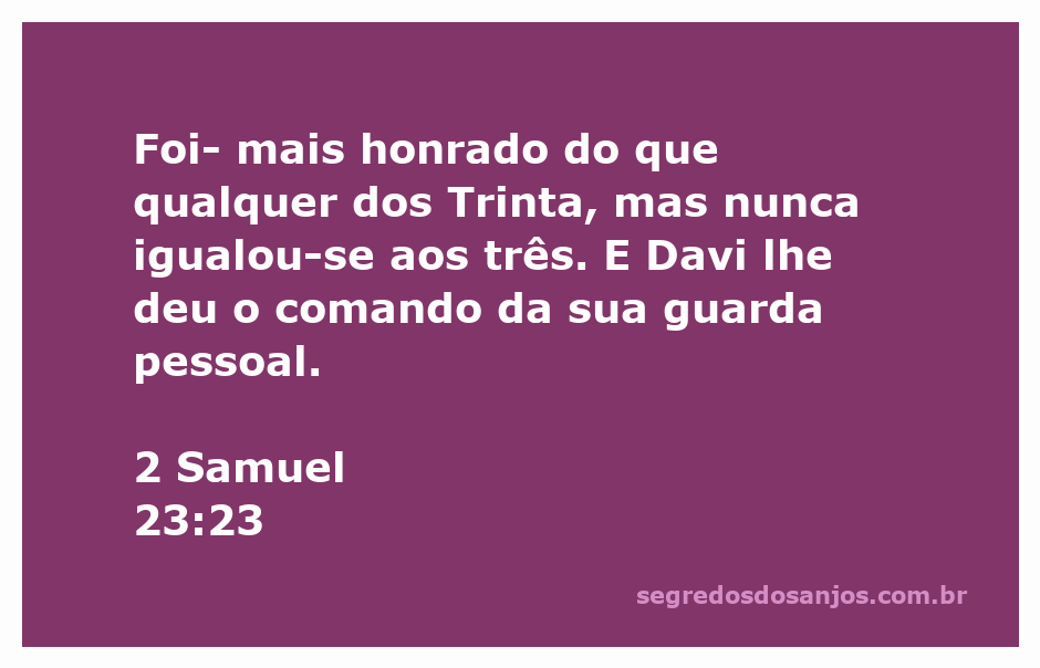 Ilustração de Davi designando um líder para sua guarda pessoal, simbolizando honra e valor.