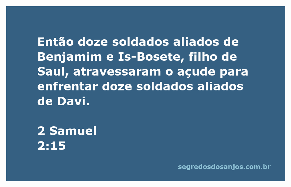 Cenário de batalha entre os soldados de Benjamim e os aliados de Davi, representando a disputa pelo trono de Israel.