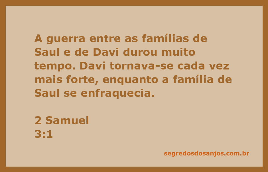 Ilustração da guerra entre as casas de Saul e Davi, simbolizando a luta pelo poder em Israel.