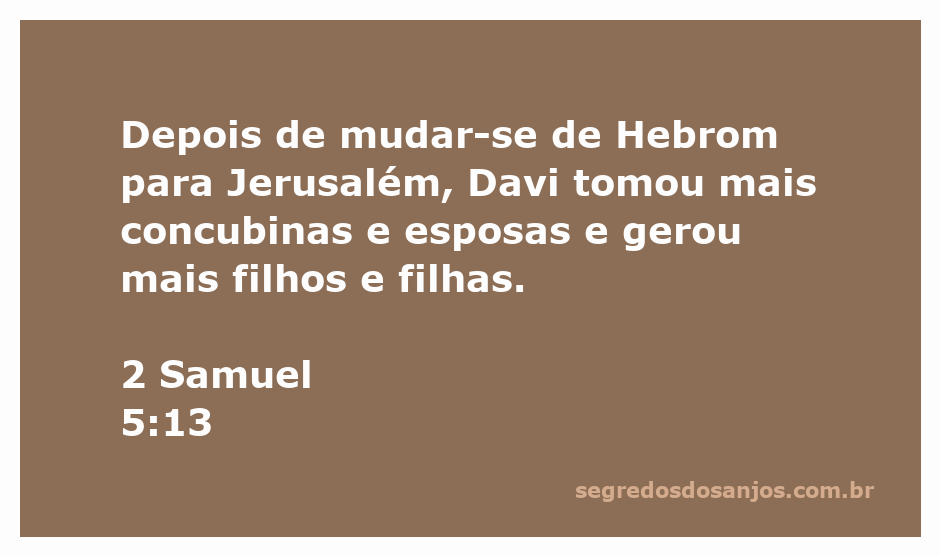 Davi em Jerusalém com suas esposas e filhos, simbolizando a expansão de sua família e reino.