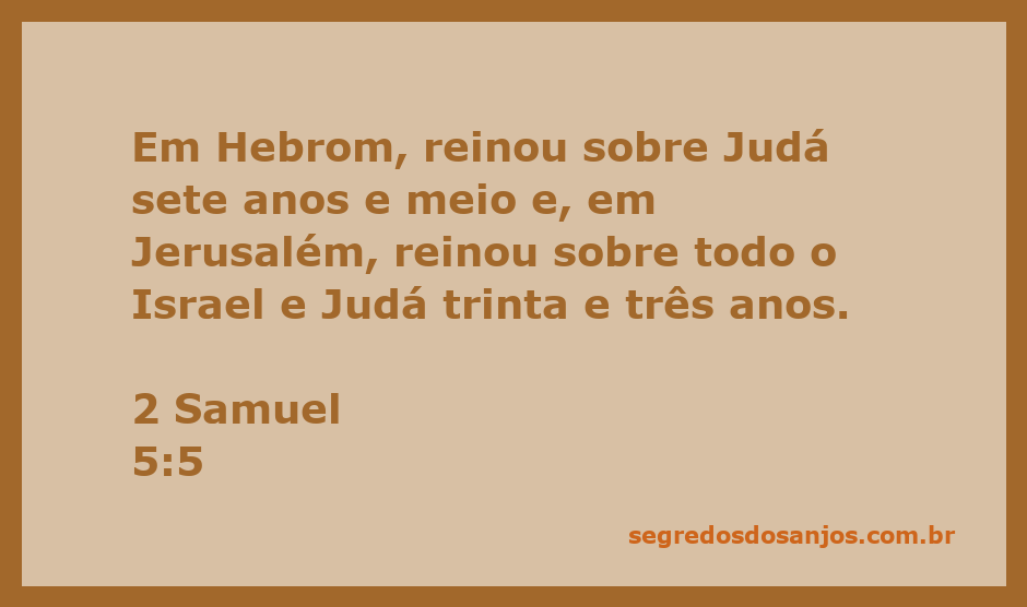 Rei Davi em seu trono, simbolizando seu reinado em Hebrom e Jerusalém conforme 2 Samuel 5:5.
