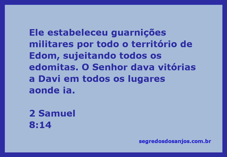 Imagem representativa da conquista de Davi sobre Edom, simbolizando a vitória e o domínio militar.