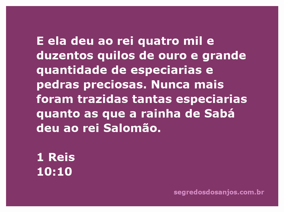 Rainha de Sabá presenteando o rei Salomão com ouro, especiarias e pedras preciosas