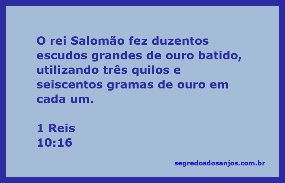 Escudos de ouro batido do rei Salomão, representando riqueza e poder.