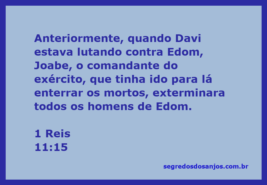 Representação da batalha de Davi contra Edom, destacando Joabe como comandante do exército.