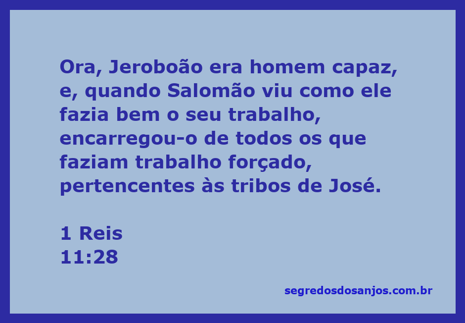 Jeroboão trabalhando sob a supervisão de Salomão, simbolizando liderança e capacidade.
