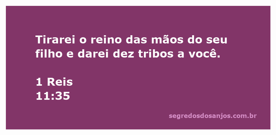 Imagem representativa da divisão do reino de Israel conforme 1 Reis 11:35