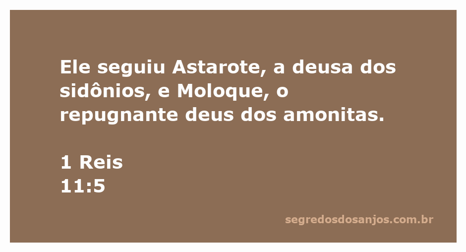 Imagem representativa da adoração a Astarote e Moloque, simbolizando a idolatria mencionada em 1 Reis 11:5.