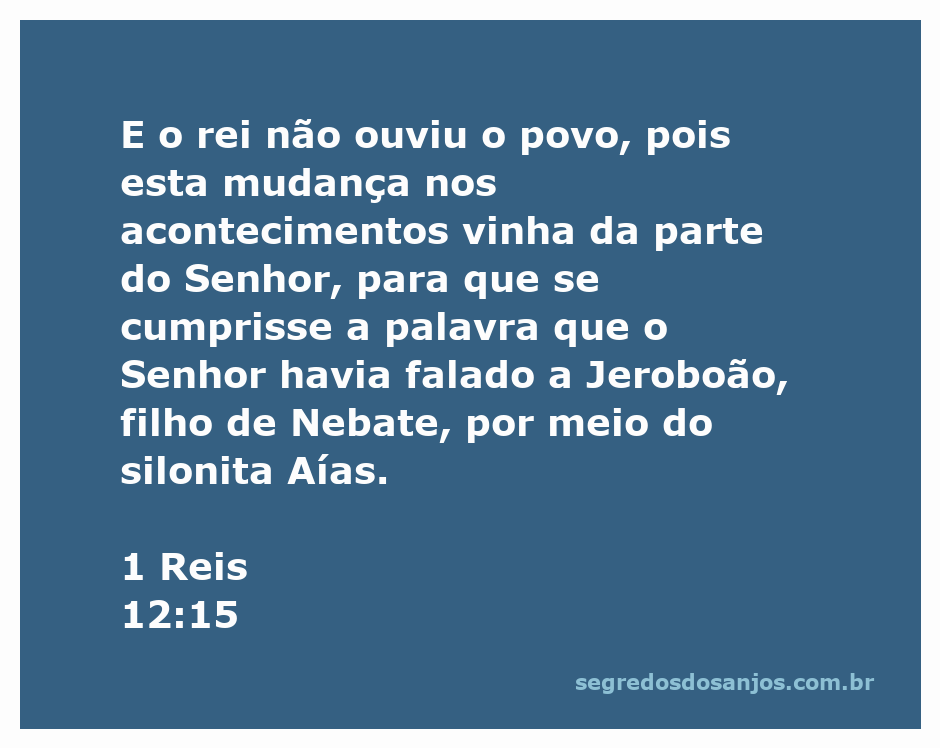 Representação artística da rejeição do povo pelo rei, simbolizando a profecia de Aías a Jeroboão.