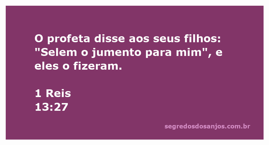Um profeta bíblico pedindo aos seus filhos para selar um jumento, representando a obediência e a preparação para uma jornada.
