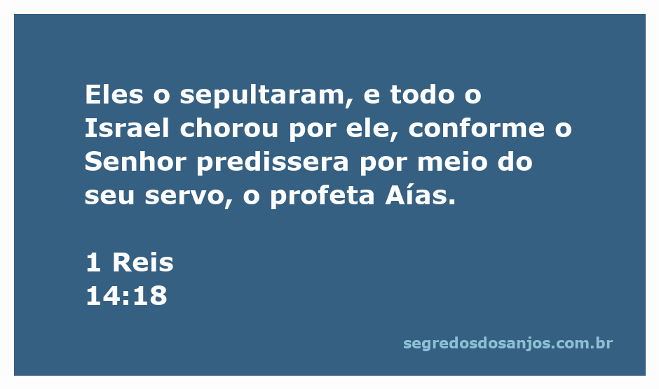 Sepultamento de um rei de Israel, com o povo chorando em lamento, conforme a profecia do profeta Aías.