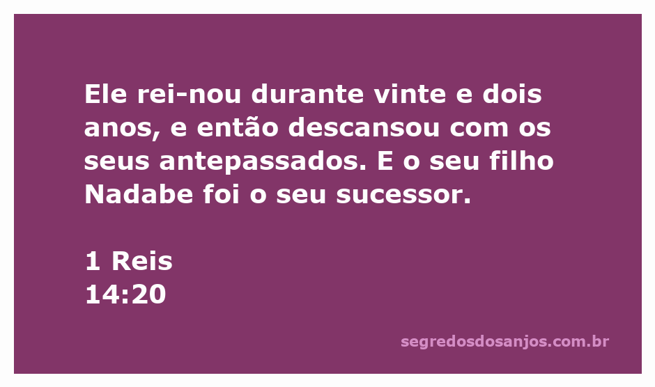 Imagem representativa do reinado de um rei bíblico e a sucessão para seu filho Nadabe.