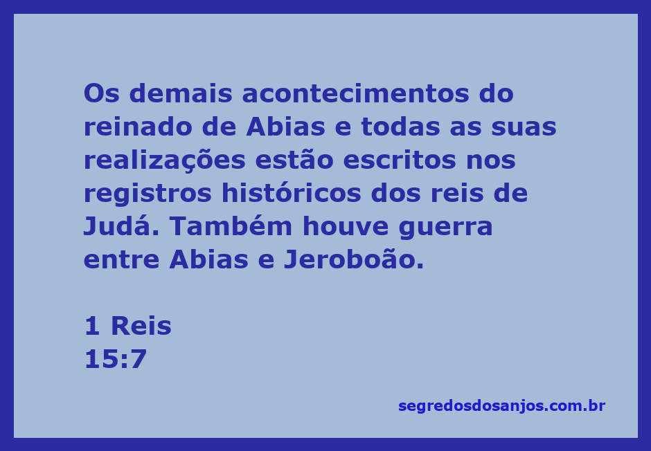 Reinado de Abias e conflitos com Jeroboão na história de Judá.