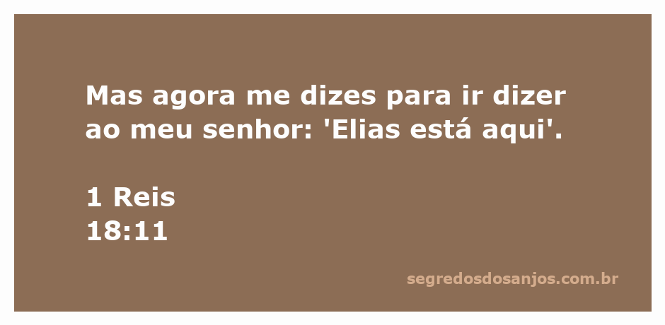 Elias se prepara para enfrentar o rei Acabe, transmitindo uma mensagem crucial.