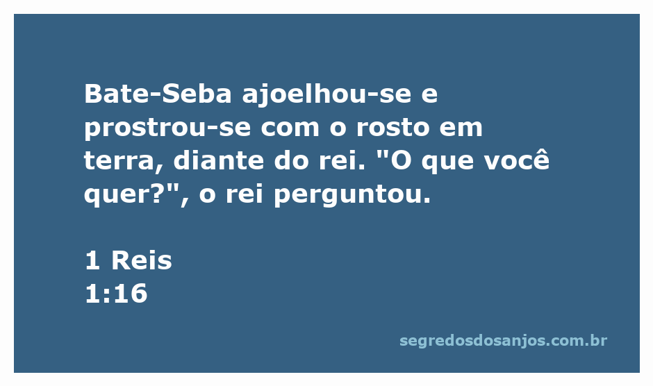 Bate-Seba ajoelhando-se diante do rei, expressando submissão e respeito.
