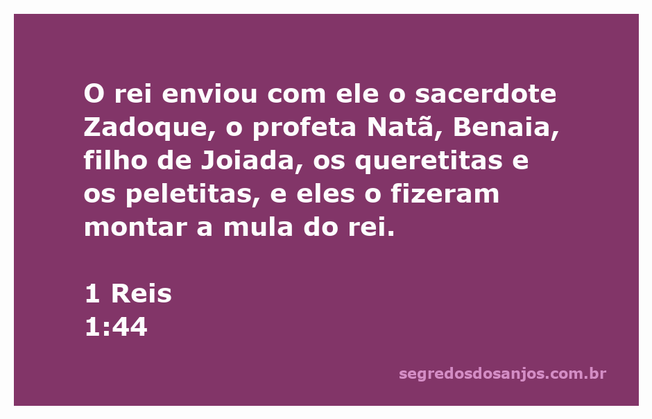 O rei Salomão montando a mula real, acompanhado por Zadoque, Natã, e soldados, simbolizando sua ascensão ao trono.